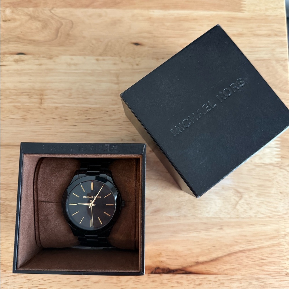 Michael Kors Black Minimalist Watch